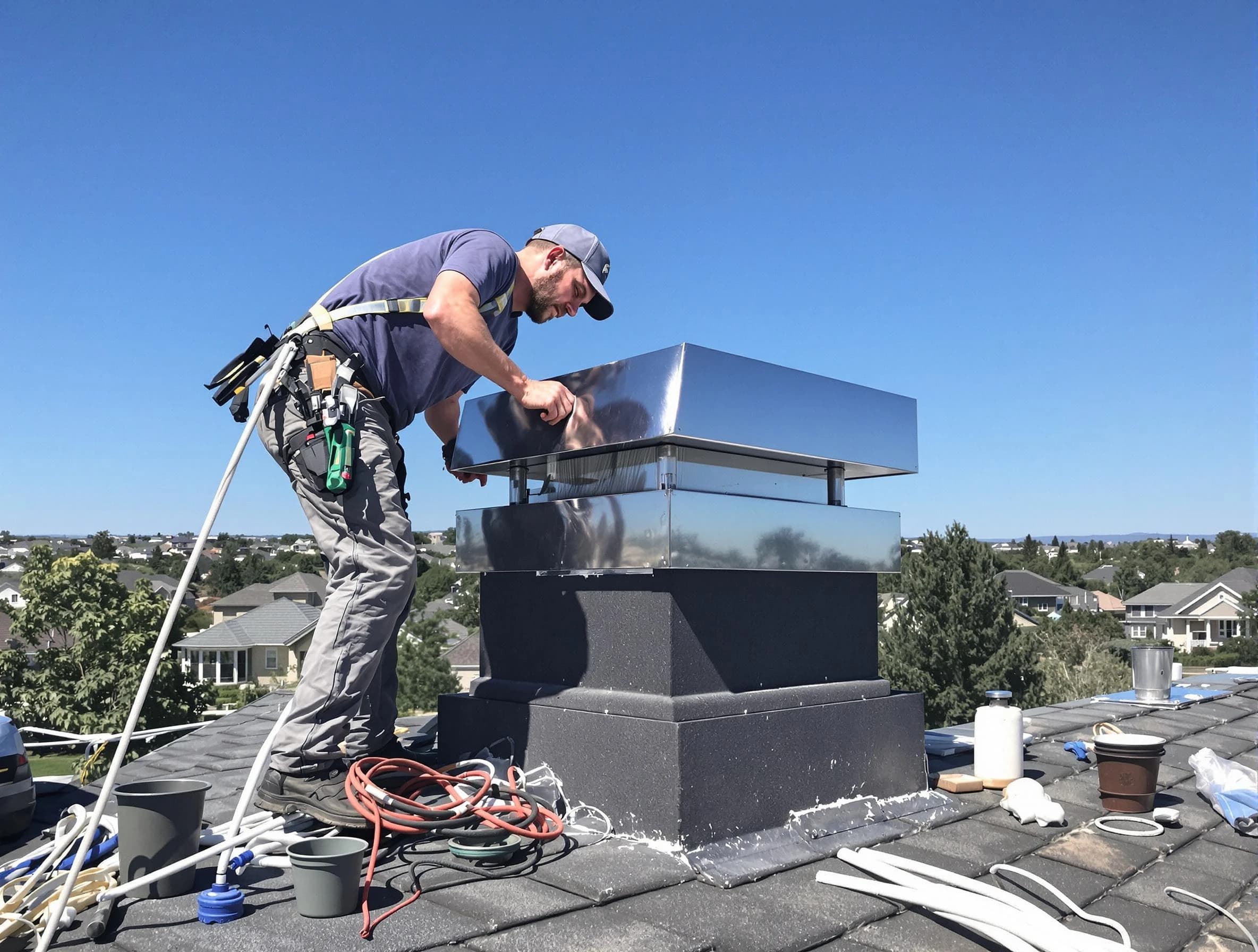 Chimney Cap Services service in Dedham, MA